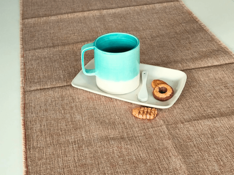 Tazza grande con manico azzurro acquamarina