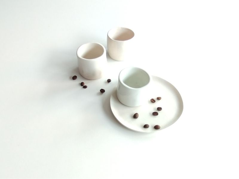 Tazzina caffè bianco latte