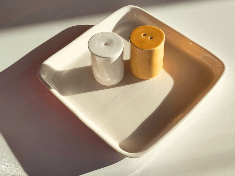 Set sale e pepe giallo miele