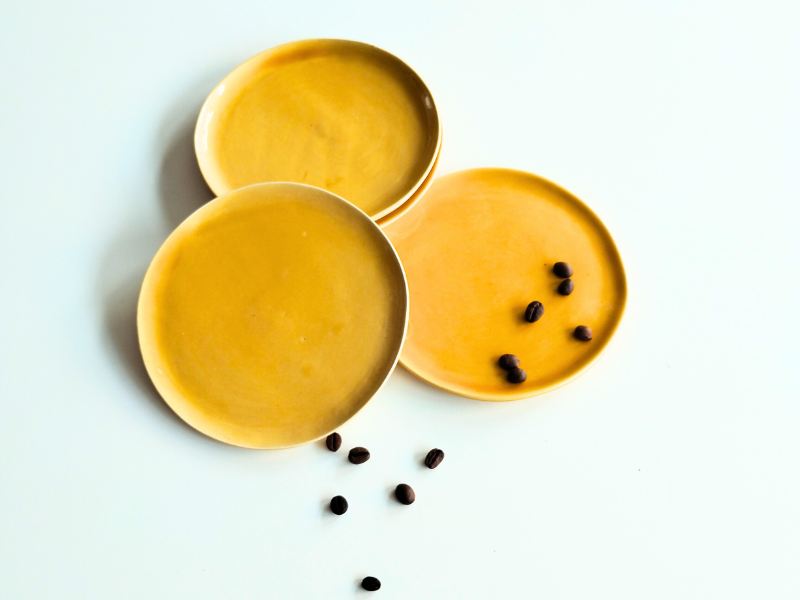 Piattino giallo miele