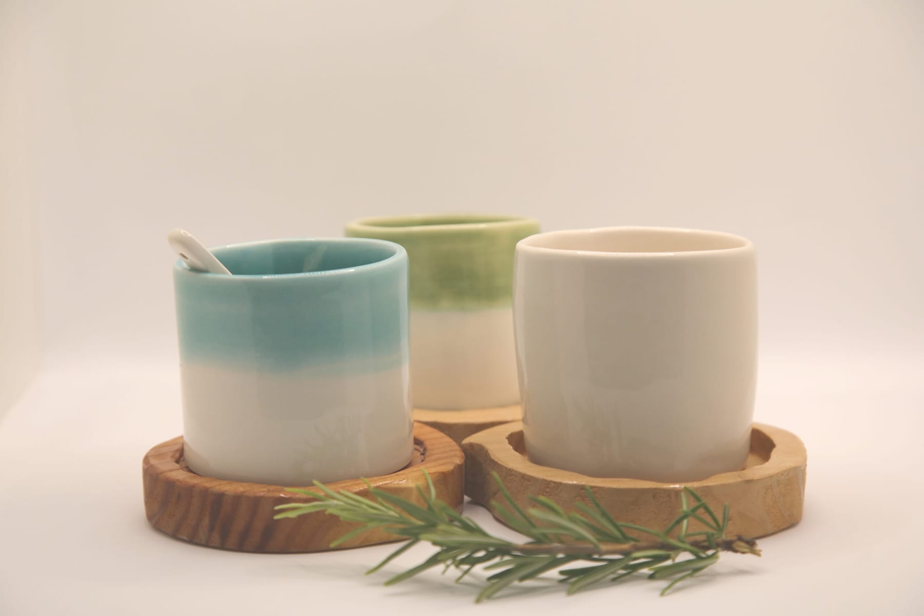 Set sottotazza in Pino 2