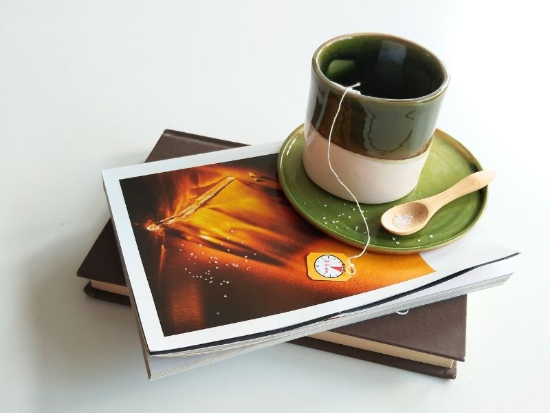 Tazza mug verde sottobosco