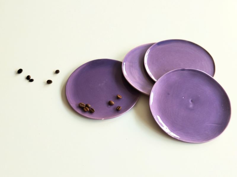 Piattino viola violetta
