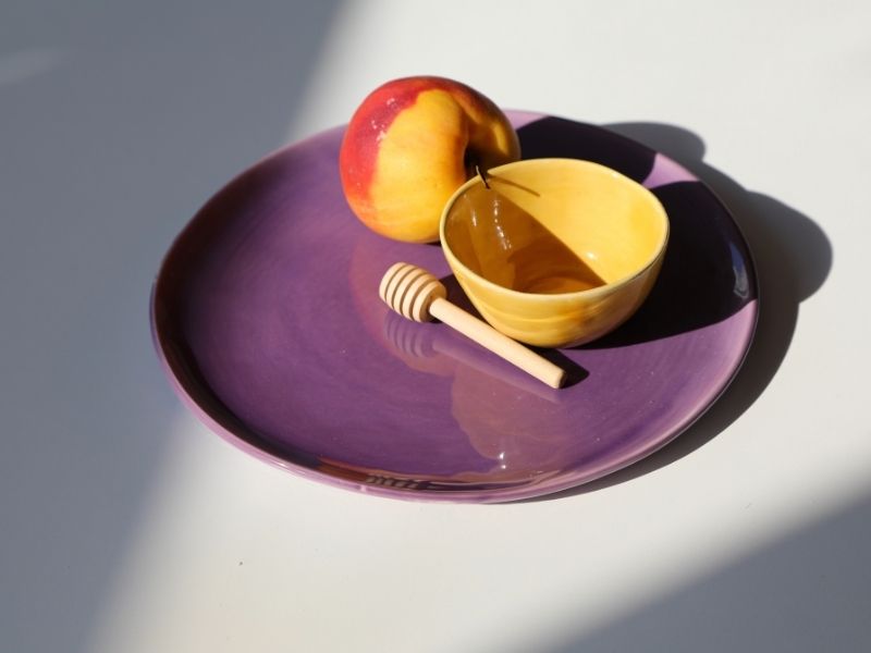 Piatto grande viola violetta